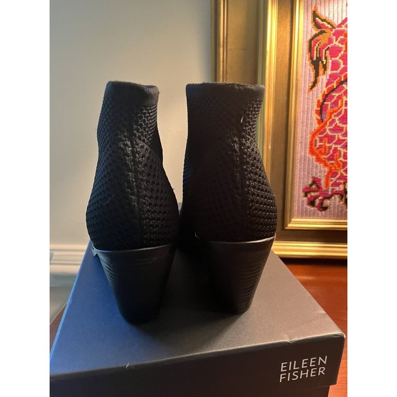 Eileen Fisher "Ark" stretch knit fabric sock booties NEW $245 - Picture 6 of 6